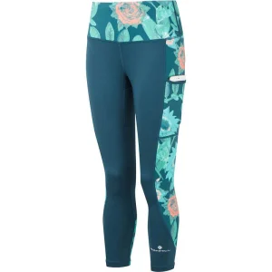 WOMENS RONHILL CROP TIGHT (GREEN)